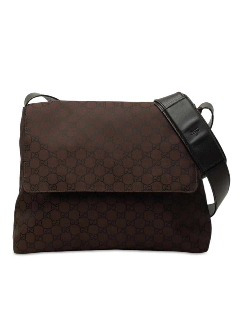 Gucci Gg Nylon Crossbody Pre-Loved Bag #347954G56B
